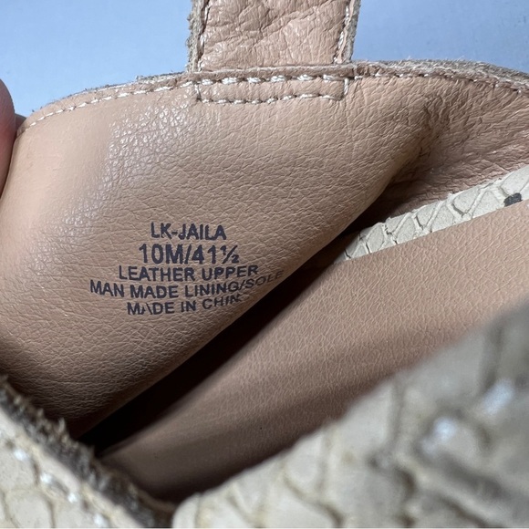 Lucky Brand Warm Sand Women's Jaila Block-Heel Slingback Shooties Size 10 - Picture 9 of 11